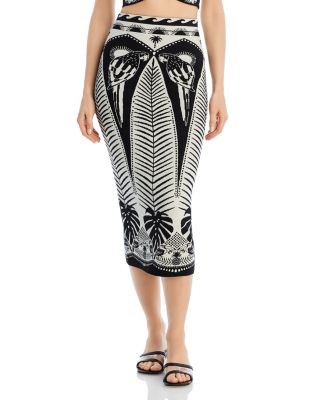 green emerald velvet dress Off-White Macaw Elegance Maxi Skirt  FARM Rio