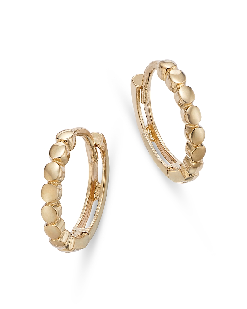 Moon & Meadow 14K Yellow Gold Circle Huggie Hoop Earrings