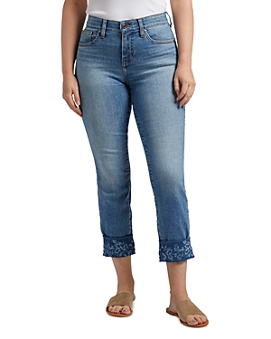Jag Jeans Carter Mid Rise Slim Girlfriend Jeans in Evening Blue