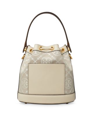 T Monogram Jacquard Bucket Bag