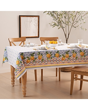 Elrene Home Fashions Capri Lemon Tablecloth, 60" X 120" In Multi