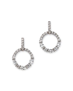 Bloomingdale's - Diamond Marquis & Round Circle Drop Earrings in 14K White Gold, 1.25 ct. t.w. - 100% Exclusive