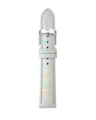 MICHELE Iridescent Leather Watch Strap 18mm Bloomingdale s