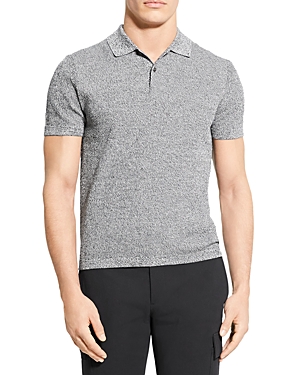 THEORY NARE SLIM FIT SHORT SLEEVE TEXTURED POLO SHIRT