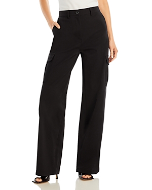 Theory Admiral Crepe Cargo-pocket Pants In Black