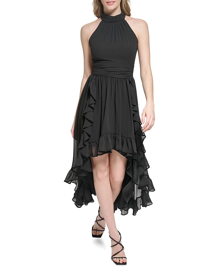 Karl lagerfeld ruffle dress on sale