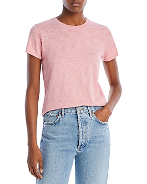Atm Anthony Thomas Melillo Schoolboy Cotton Crewneck Tee In Pink