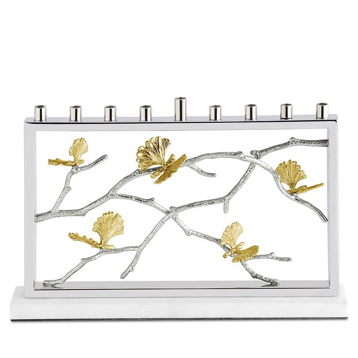 Michael Aram Butterfly Ginkgo Luxe Menorah