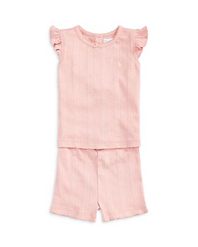 Ralph Lauren - Girls' Pointelle Knit Top & Shorts Set - Baby