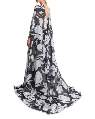 Michael Kors Collection Silk Floral Print Chiffon Caftan Gown |  Bloomingdale's Women