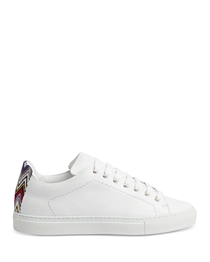 Shop Missoni Men's Lace Up Sneakers In White