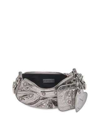  Le Cagole Xs Shoulder Bag Metallized with Leopard Print