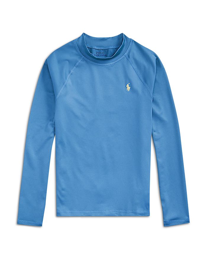Ralph Lauren Boys' Performance Stretch Jersey Rash Guard Big Kid