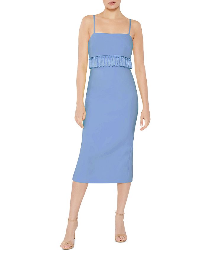LIKELY Paola Tassel Trim Midi Dress Bloomingdale's