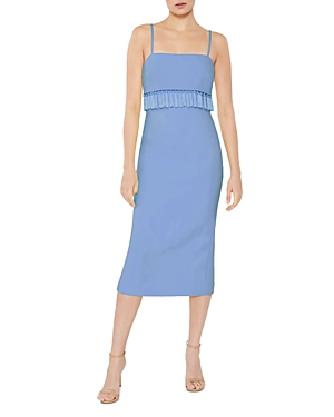 LIKELY PAOLA TASSEL TRIM MIDI DRESS