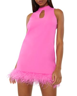 LIKELY - Kikka Feather Trim Dress