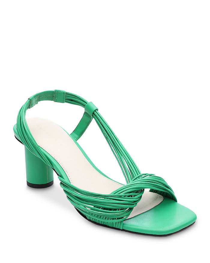 Sanctuary Women's Admire Square Toe Wrapped Strap Block Heel Sandals