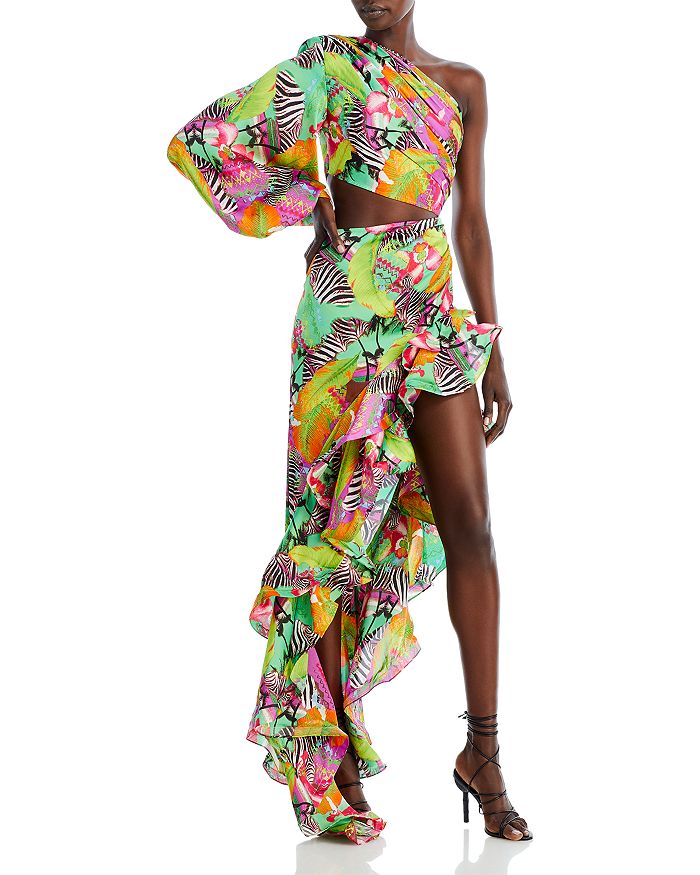 BRONX AND BANCO Hanna Miami One Shoulder Maxi Dress | Bloomingdale's