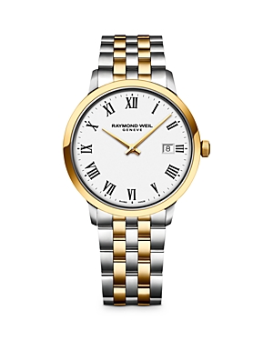 Shop Raymond Weil Toccata Watch, 39mm In White/two-tone
