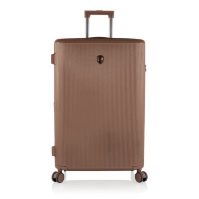 Earth Tones Large Upright Expandable Spinner Suitcase