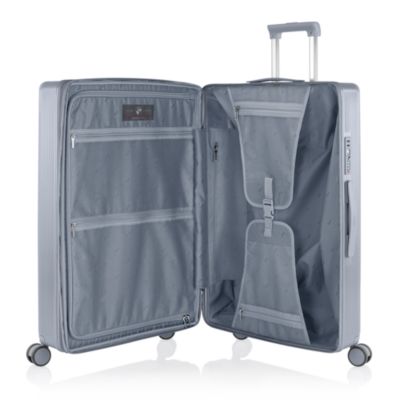 Earth Tones Large Upright Expandable Spinner Suitcase