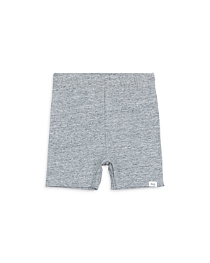 Miles The Label Girls' Jersey Bike Shorts - Baby In Light Heather Gray