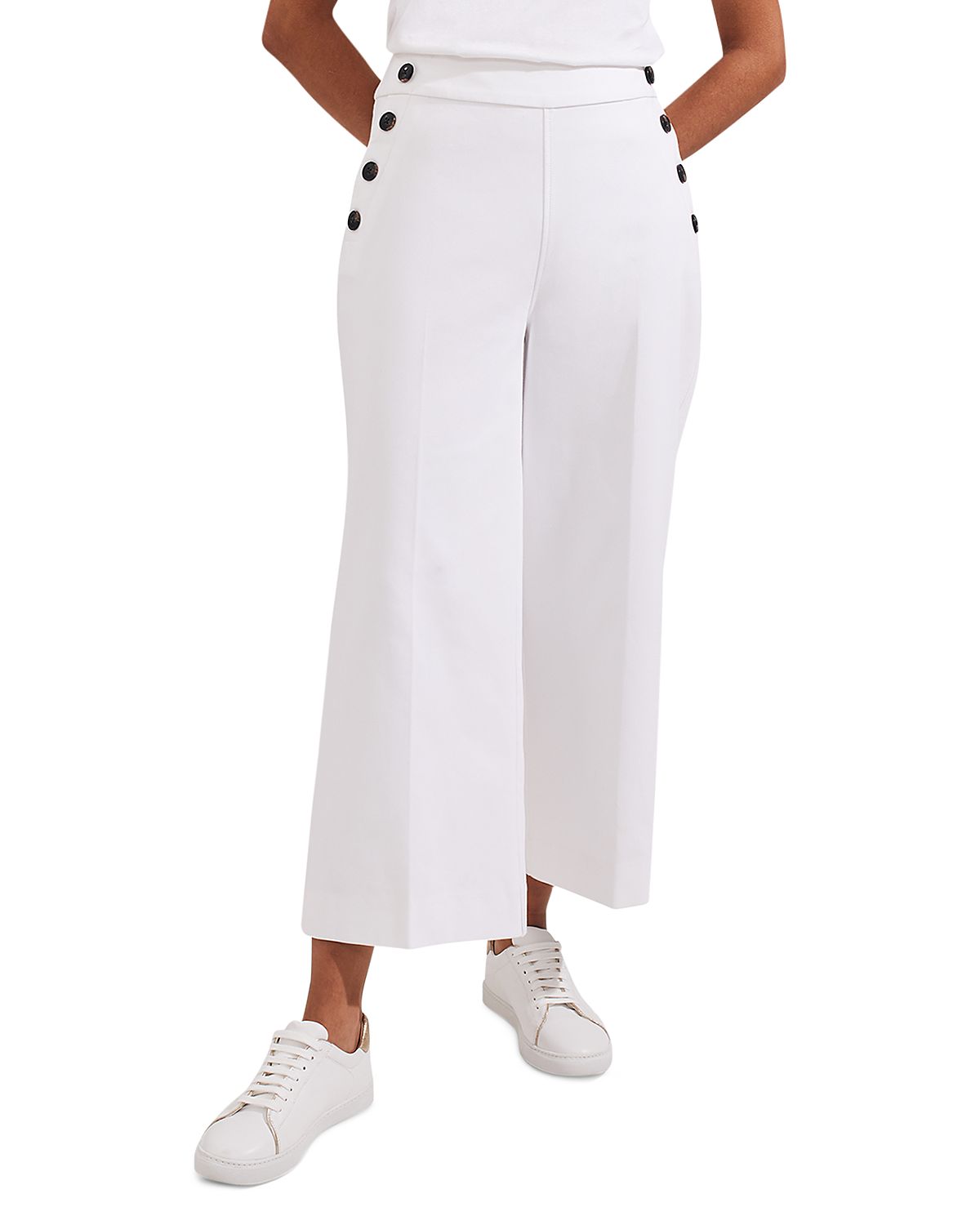 Hobbs London Simone Cropped Wide Leg Pants