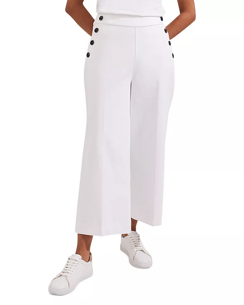 Hobbs London Simone Cropped Wide Leg Pants