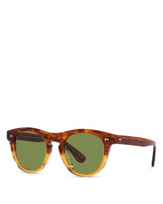Photos - Sunglasses Oliver Peoples Rorke Phantos , 49mm Tortoise/Green Solid 0OV5509