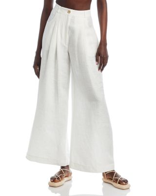 Armoire  Rent this FARM Rio Belted Linen Cuffed Hem Pants