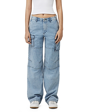 Rag & Bone Blue Nora Cargo Jeans In Lakeside