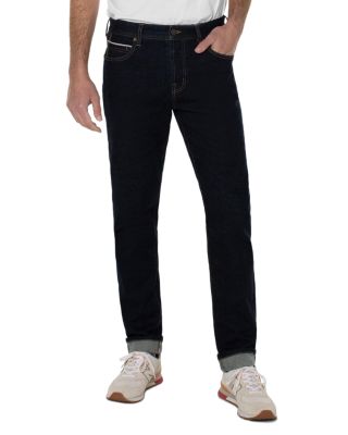 Liverpool Los Angeles - Kingston Slim Straight Fit Jeans in Midnight Rain Blue