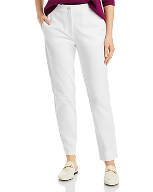 EILEEN FISHER PETITES HIGH WAIST ANKLE PANTS