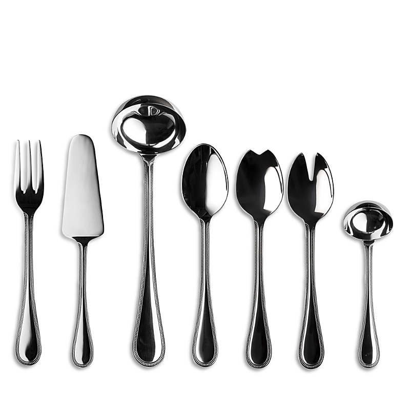 Mepra Perla Shiny Stainless Steel 7 Piece Serving Set