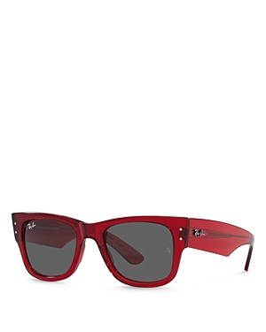 Ray Ban Ray-ban Square Sunglasses, 51mm In Red/gray Solid
