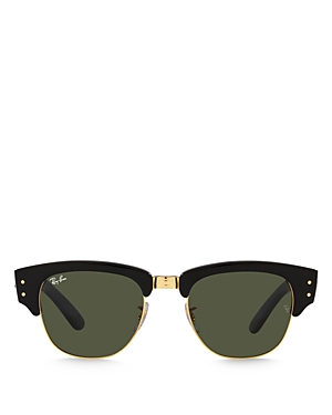 Shop Ray Ban Ray-ban Mega Clubmaster Sunglasses, 53mm In Black/green Solid