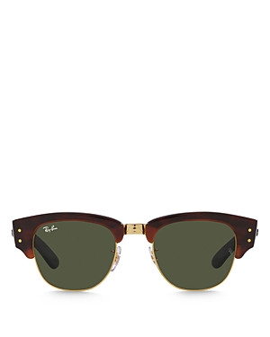 Shop Ray Ban Ray-ban Mega Clubmaster Sunglasses, 53mm In Red/green Solid