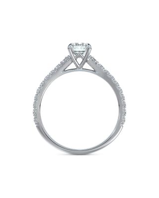 Platinum Icon Emerald-Cut Diamond Engagement Ring