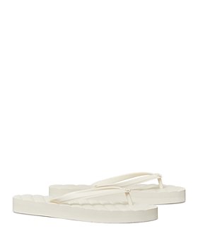 Ivory/Cream Flip Flops & Thong Women's Shoes: Boots, Sneakers