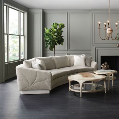 Fanciful 2-Piece Fabric Sectional