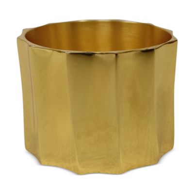 Metal Tube Paneled Napkin Ring - Exclusive