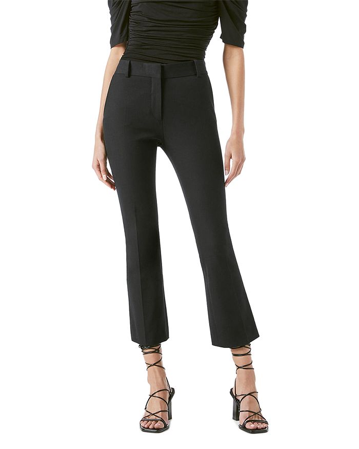 Solid Color Slim All-Match Cropped Pants Candy-Colored Girls