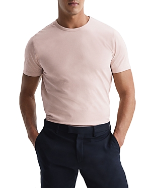 Reiss Melrose Crewneck Tee In Soft Pink
