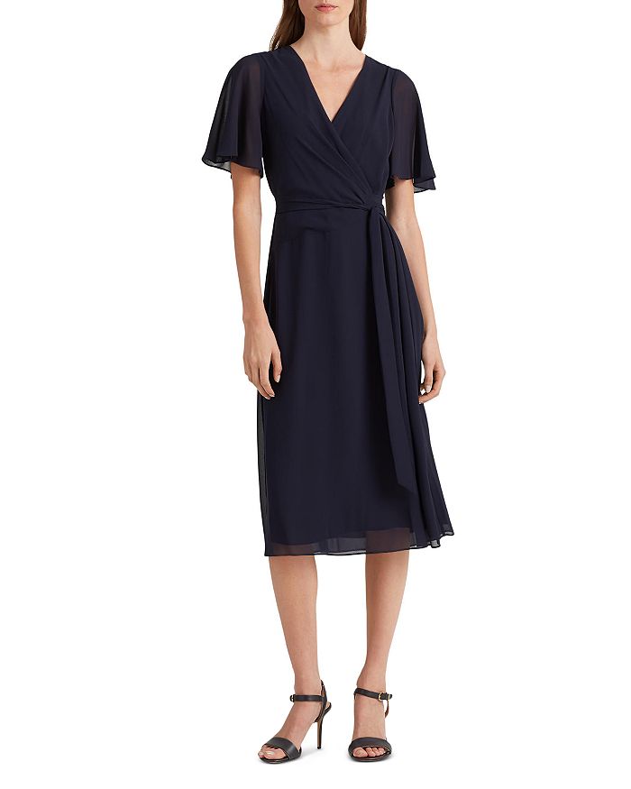 Ralph Lauren Ralph Lauren Belted Georgette Dress | Bloomingdale's