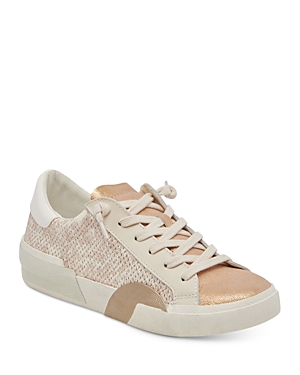 Dolce Vita Women's Zina Low Top Sneakers In Sand Embossed