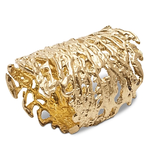 Kim Seybert Coral Cuff Napkin Ring in Gold