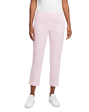 THEORY TREECA LINEN BLEND CROPPED PANTS