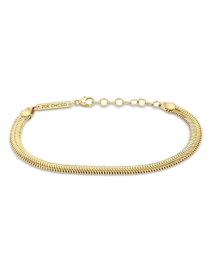 Zoë Chicco 14k Yellow Gold Heavy Metal Medium Snake Link Chain Bracelet