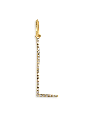 Rachel Reid 14K Yellow Gold Diamond Oversized Letter Charm Pendant