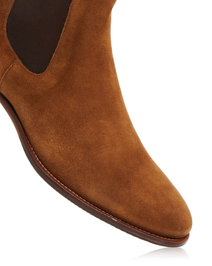 Shop To Boot New York Men's Shelby Chelsea Boots In Mid Brown Suede